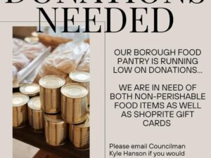 Food Pantry Donations Needed