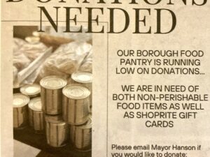 Food Pantry Donations Needed